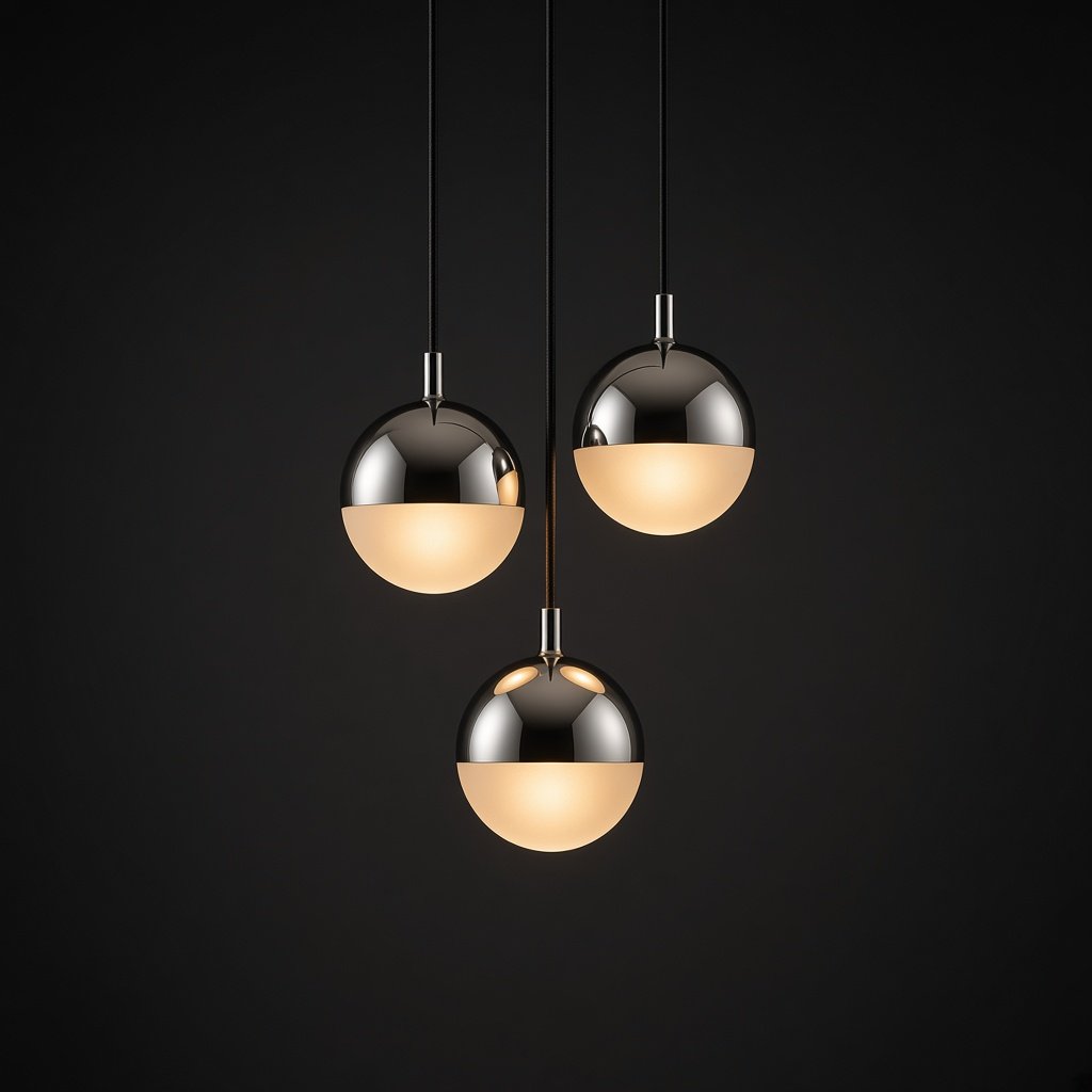 ILEN Chrome Globe Pendant