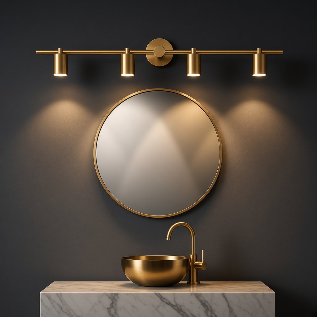 ILEN Quad Gold Wall Light